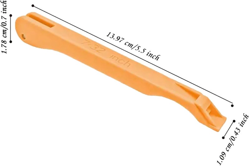 QidaiaLuck Copper Foil Hand Foiler for Stained Glass, Stained Glass Hand Foiler Tool,Copper foil Dispenser,Orange Hand Foiler for 7/32" Copper Foil Tape,Stain Glass Tools and Supplies - Image 2